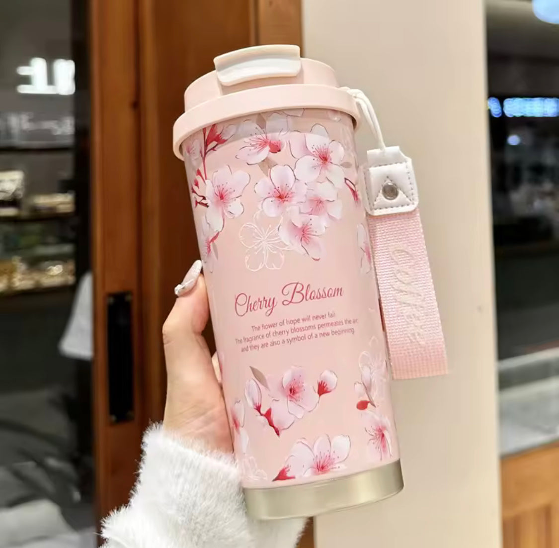 500ML Women Flower Coffee Mug