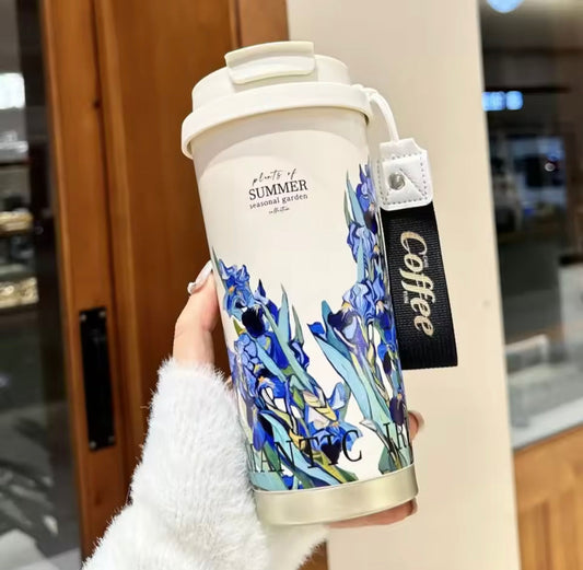 500ML Women Flower Coffee Mug
